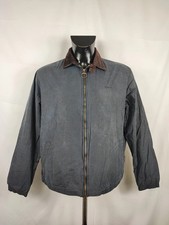 Giacca Barbour da uomo blu cerato Medium-Man Navy Short Wax jacket size M