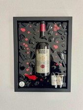 Quadro in resina con bottiglia