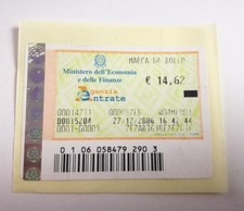 MARCA DA BOLLO da € 14,62