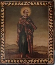 Antica icona russa San Pietro.
