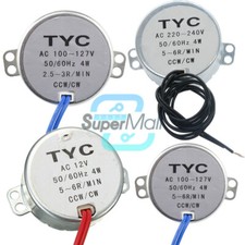 Motore sincrono TYC-50 AC 12V/110V/220V 2,5/3/5/6RPM 4W 50/60Hz per microonde