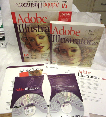 Adobe illustrator vintage - adobe, 8.0
