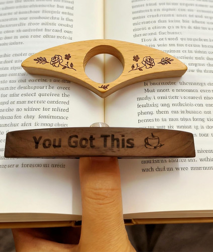 2pcs book page - page, holder,handmade