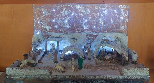 Presepe palestinese realizzato - presepe,