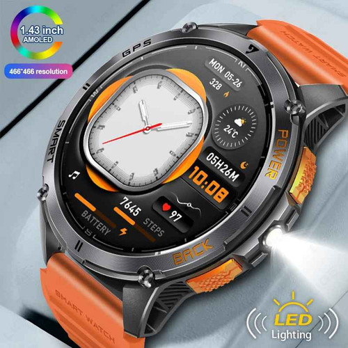 Smartwatch gps 2025 display - -,