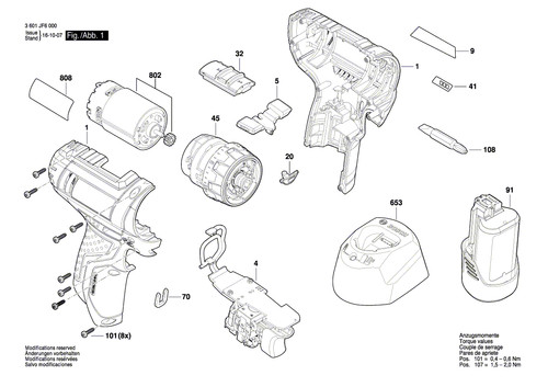 Bosch ricambi per avvitatore - bosch,