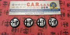 4 STEMMI CERCHI IN LEGA ALFA ROMEO 33 75 SPIDER DUETTO 60501615