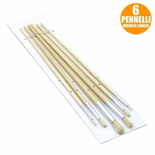 Set pennelli piatti manico - set,