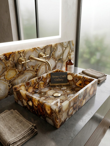 Lavabo bagno pietra agata - pietra,