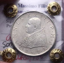 NL*ROMA GIOVANNI XXIII 500 Lire Argento 1959 I QFDC FDC Perizia Filisina Massimo