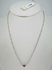 2JEWELS COLLANA DONNA RAGAZZA ARGENTO 925 CHARM CUORE CRISTALLO PUNTO LUCE 