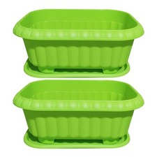  2 Pcs Vasi Di Plastica Per