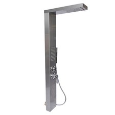 TTPannello colonna doccia multifunzione idromassaggio, acciaio inox