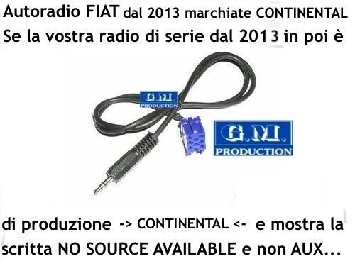 Cavo aux fiat panda - cavo, 2013