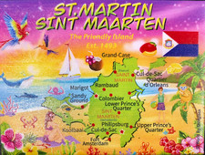 St. Martin Graphic Map and