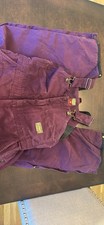 Pantalone bavaglino neve viola