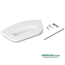 KIT MANIGLIA OBLÒ BIANCA PER APERTURA PORTA LAVATRICE ARISTON HOTPOINT C00507932