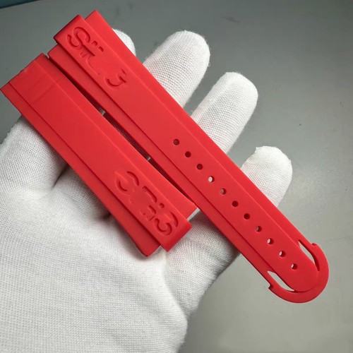 24x12mm rubber watch strap - rubber,