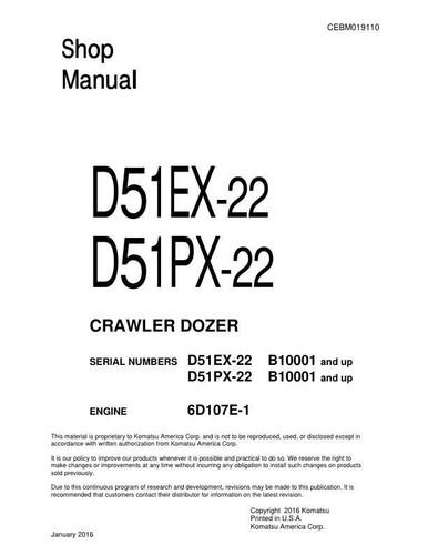 Komatsu d51ex d51px 22 - d51ex-22,, d51px-22