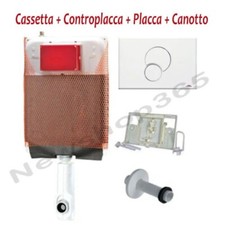 Cassetta scarico wc incasso Kariba Monolith 9.0 con placca comando Fidia bianca