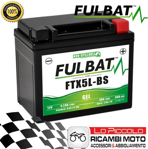 Batteria gel fulbat ftx5l - fulbat, ftx5l-bs