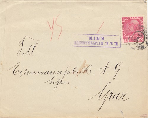 Austria 1916 censura kuk - 1916:,