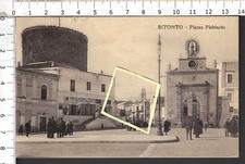 BITONTO BARI PIAZZA PLEBISCITO_CARTOLINA VG 1931