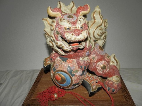 Kutani ware komainu ceramica - kutani,