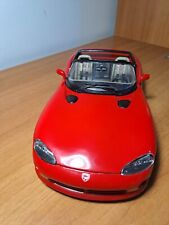 MODELLINO BURAGO 1:18 DODGE VIPER RT/10 1992 ROSSO CABRIO ITALIA 