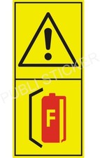 2 SAFETY ADHESIVE LABELS