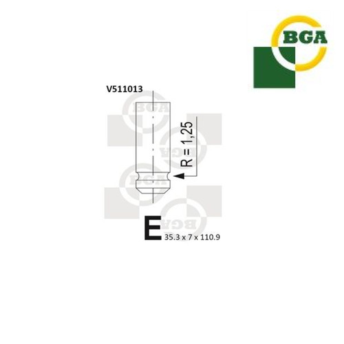 Valvola aspirazione bga - valvola,