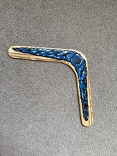Hand-Painted Wooden Boomerang