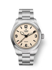 2025 Tudor Ranger 39mm acciaio beige bianco quadrante a cupola M79950-0008 mai indossato completo