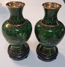 Vaso vintage cinese cloisonné