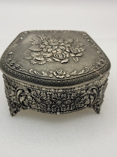 Vintage silver tone metal - vintage,