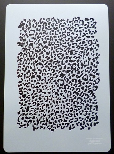 Stencil aerografo leopard - a4,