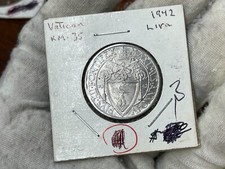 1942 Vatican City One Lira
