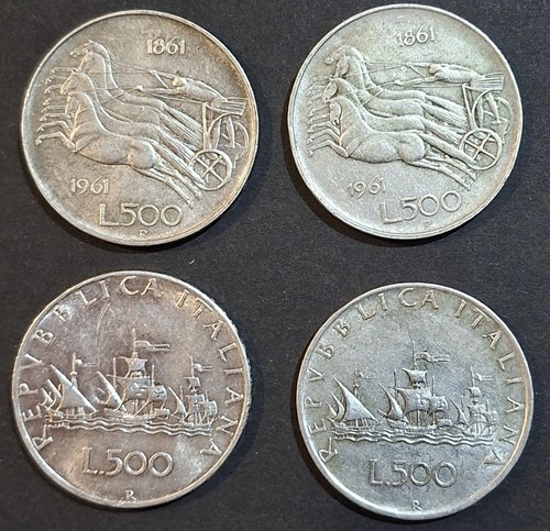 Lotto pezzi 500 lire - 4,