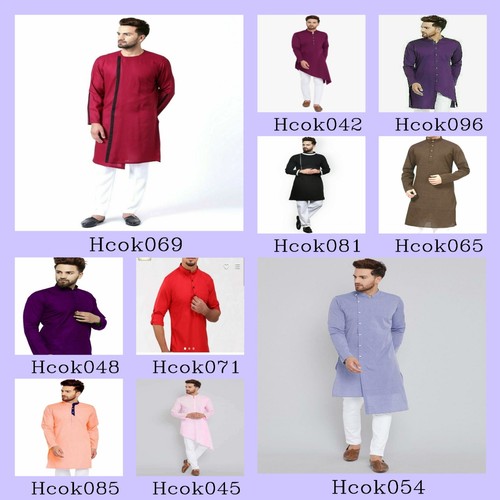 Uomo kurta solo solido - uomo,