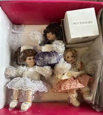 NUOVISSIMO SET COMPLETO Marie Osmond Rose Bud Trio Baby Darling Christmas Rose