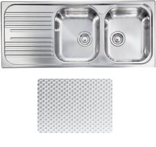 CM Lavello Inox Antigraffio 116x50cm 2 Vasche Destra ATLANTIC 010597.D1.01.2016