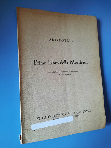 Aristotele primo libro della - libro,
