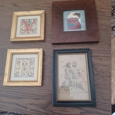 Lot of 4 Vintage Wooden Cute