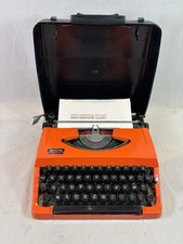 Macchina A Scrivere Brother 210 Arancione Rivista Pulito Ruban Nuovo Anni 70s