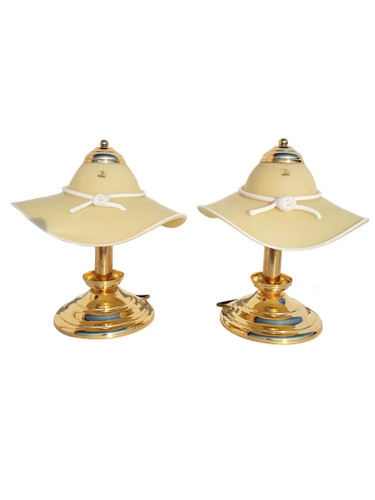 Lampade coppia cappello - , vetri