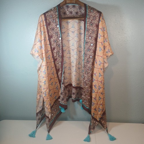 Kimono stile seta avvolgente - seta,
