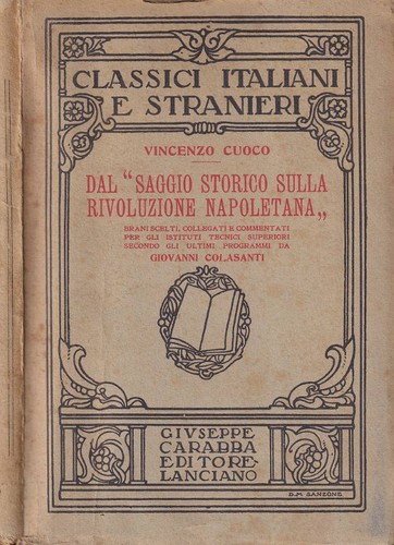 Dal saggio storico sulla - storico,