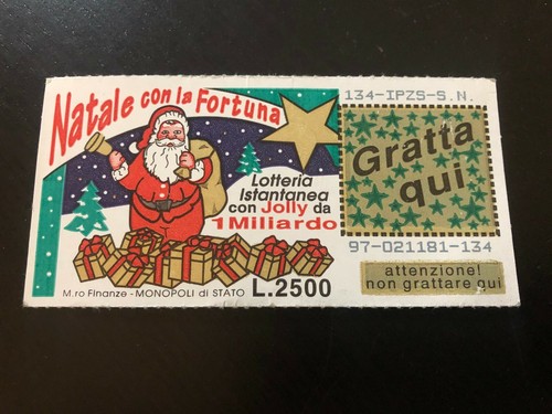 Biglietto lotteria gratta - biglietto,
