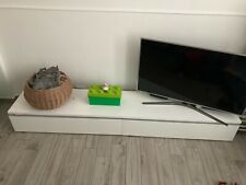 Consolle da salotto laccata bianca lucida, usata ma in buone condizioni.