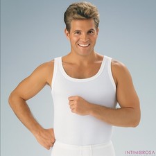 Canottiere uomo Henri 60 sl cotone spalla larga 6 pz